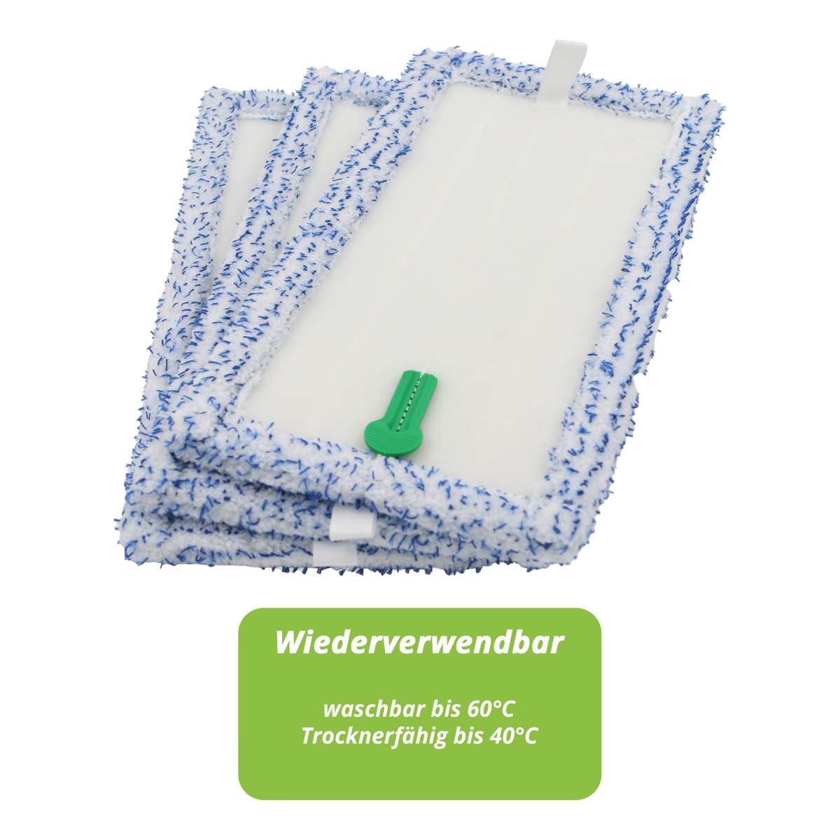 Chiffons De Rechange Pour Serpillière Kobold Vorwerk - Lot De 4, Microfibre Lavable, Compatible SP600, MF600, SPB100, SP7 - 8