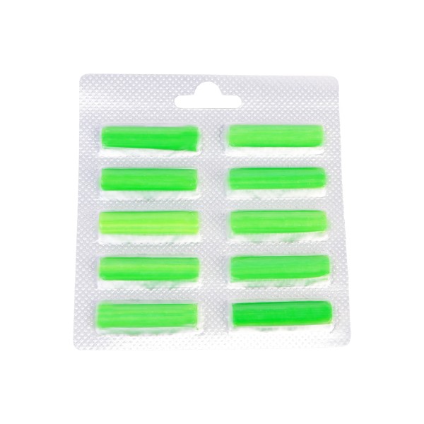 10 Stück Luftfrischer Duftstäbchen Deo grün (Fichtennadel) für Staubsauger