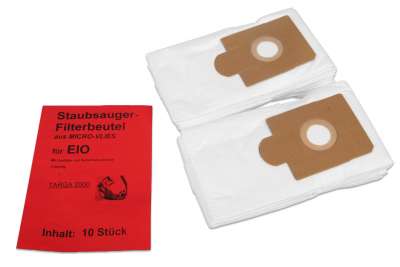 Staubsaugerbeutel Für EIO Topo – 10 Beutel + Filter, 5-lagig