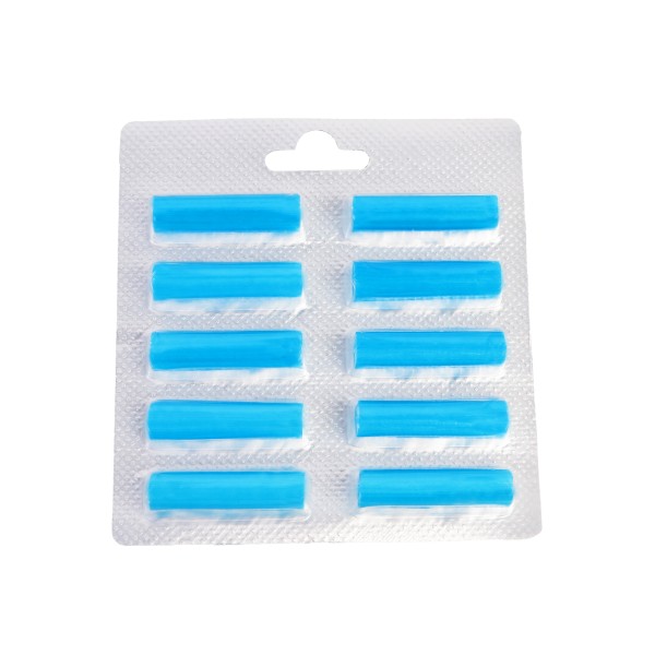 10 Stück Luftfrischer Duftstäbchen Deo Blau (Meeresbrise) für Staubsauger