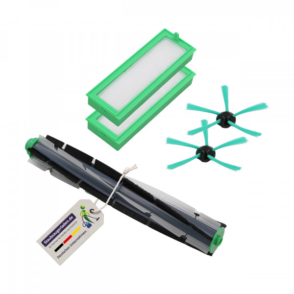 Bürste ( Walze, Rundbürste), 2 Filter + 2 Eckbürsten für Vorwerk VR 200, VR 300