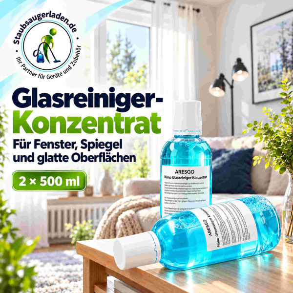 2 x Nano Glasreiniger Konzentrat für Vorwerk VG100 Fensterreiniger - 500ml