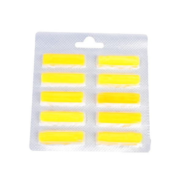 10 Stück Luftfrischer Duftstäbchen Deo gelb (Zitrone) für Staubsauger
