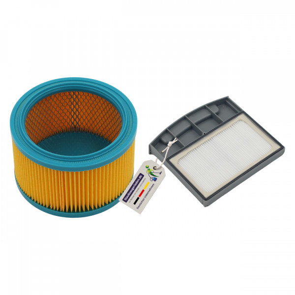 Hochwertiges Filterset Filterpatrone + HEPA Filter passend für Wetrok Monovac & Durovac 6/11, Lamell