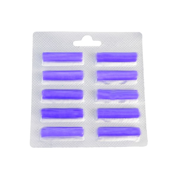 10 Stück Luftfrischer Duftstäbchen Deo lila (Lavendel) für Staubsauger